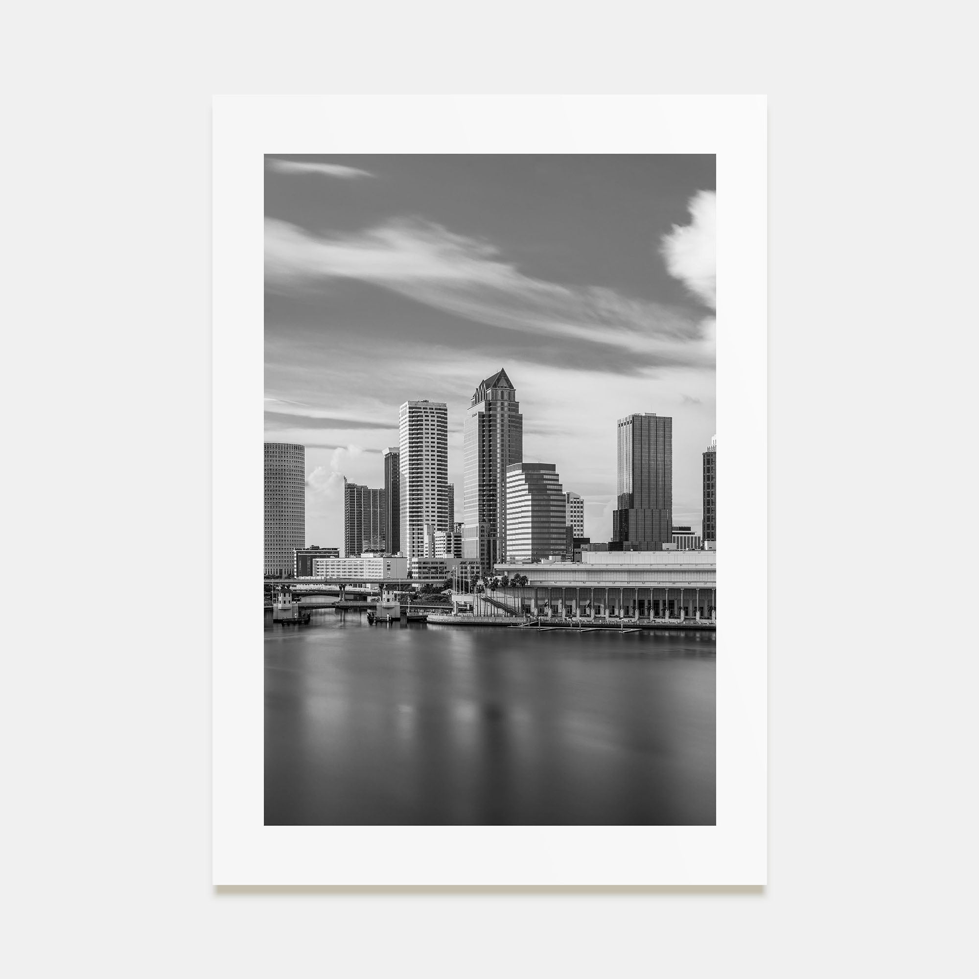 Tampa Bay Photo B&W Poster