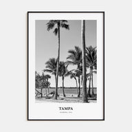 Tampa Portrait B&W No 3 Poster