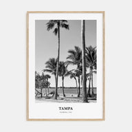 Tampa Portrait B&W No 3 Poster