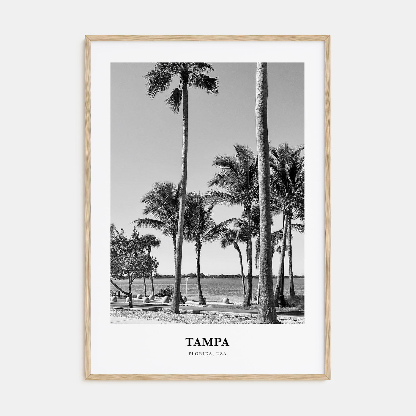 Tampa Portrait B&W No 3 Poster