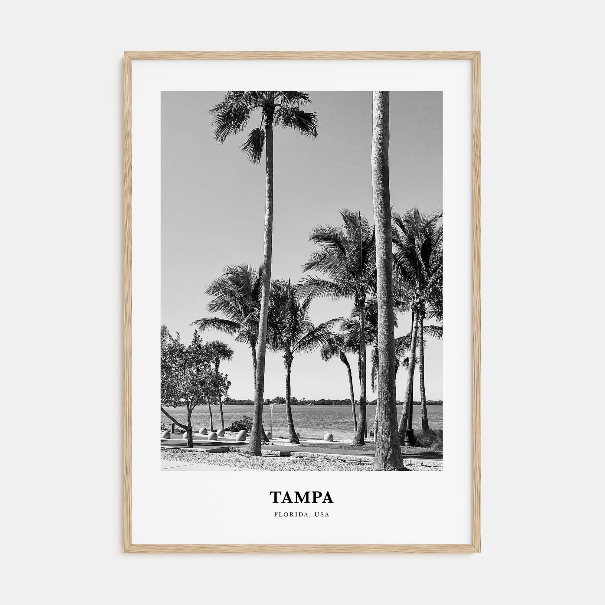 Tampa Portrait B&W No 3 Poster