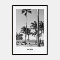 Tampa Portrait B&W No 3 Poster