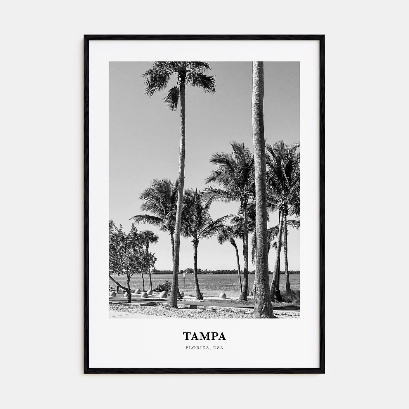 Tampa Portrait B&W No 3 Poster