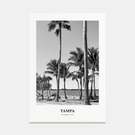 Tampa Portrait B&W No 3 Poster
