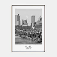 Tampa Portrait B&W No 4 Poster