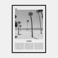 Tampa Travel B&W No 2 Poster