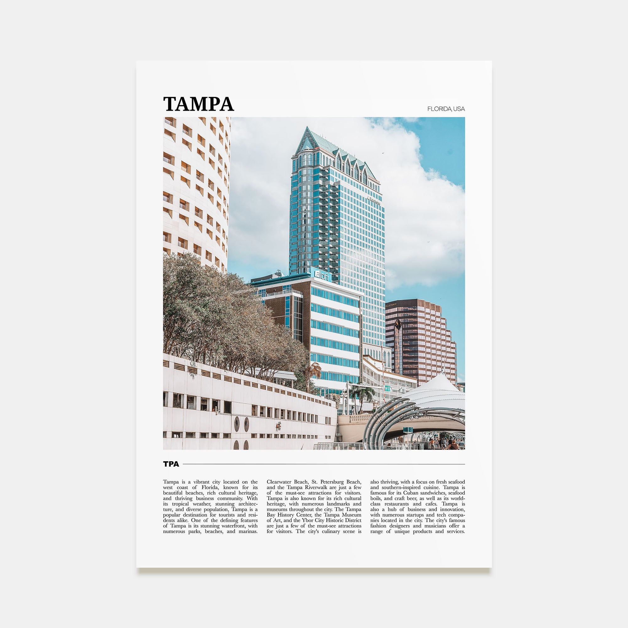 Tampa Travel Color No 1 Poster