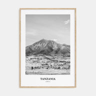 Tanzania Portrait B&W Poster