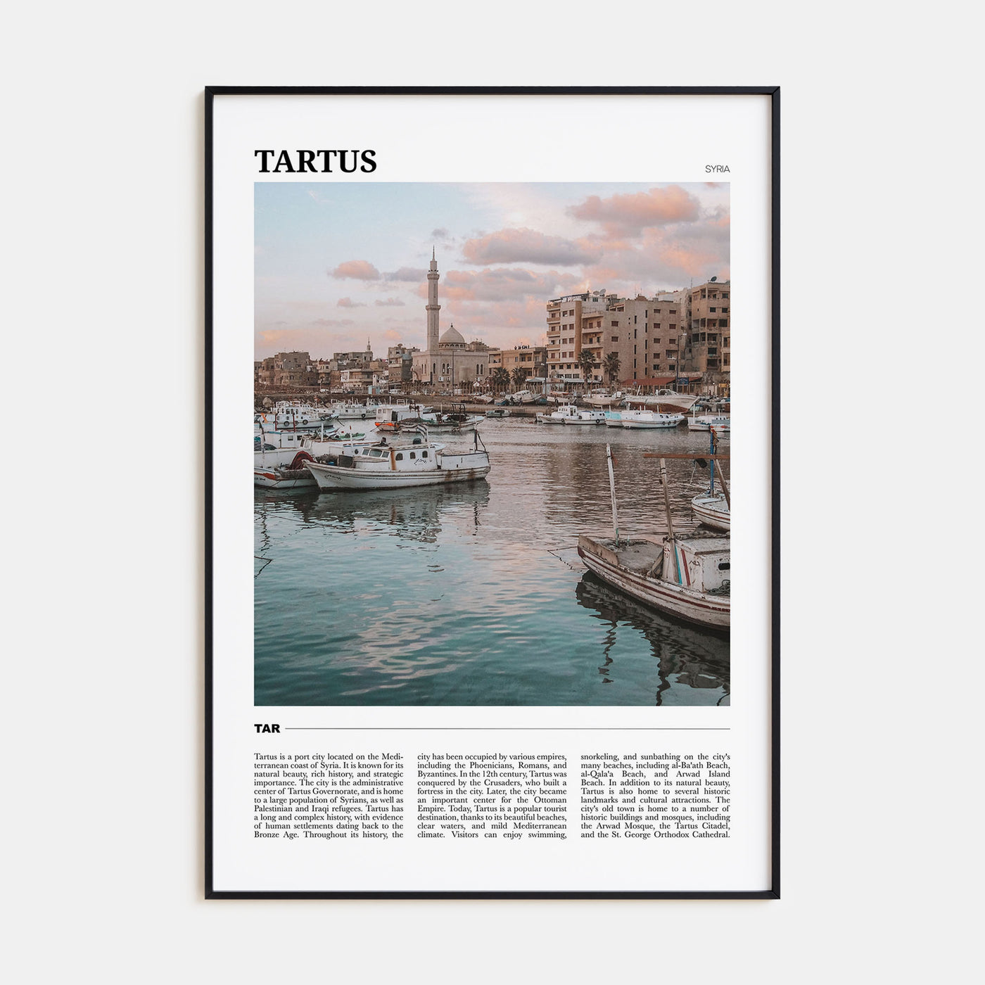 Tartus Travel Color Poster