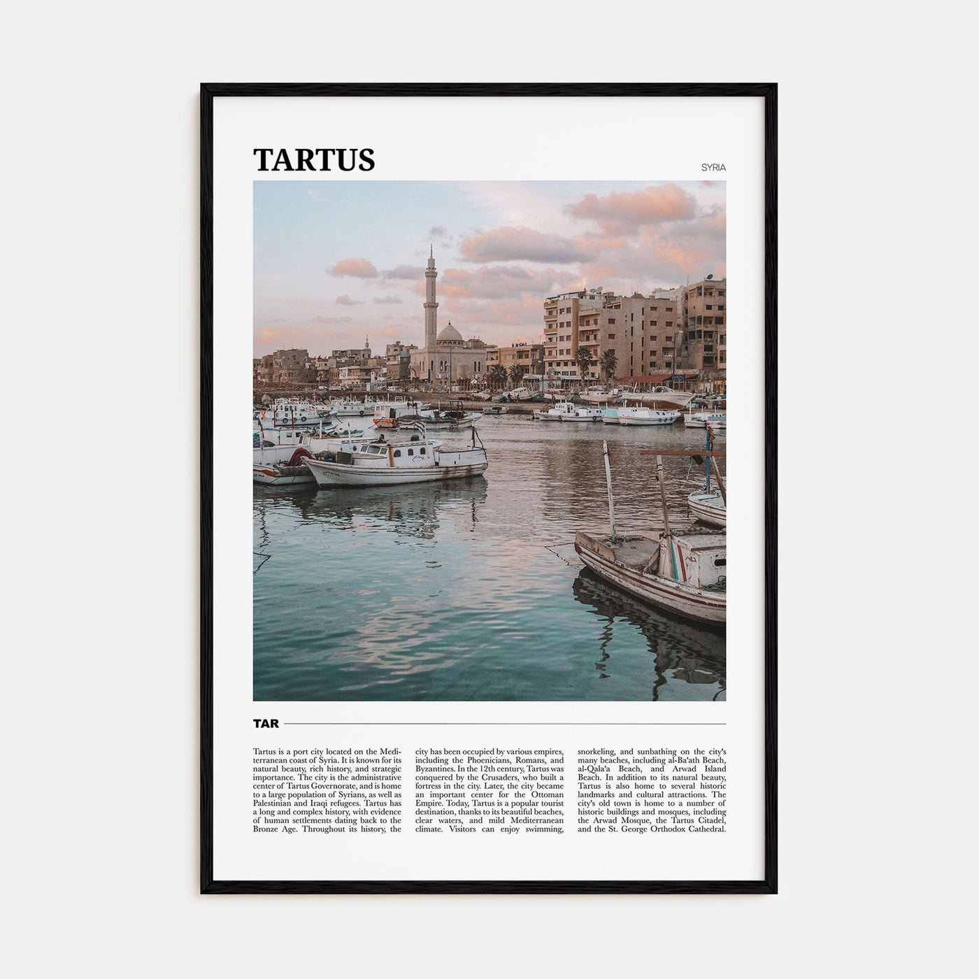 Tartus Travel Color Poster