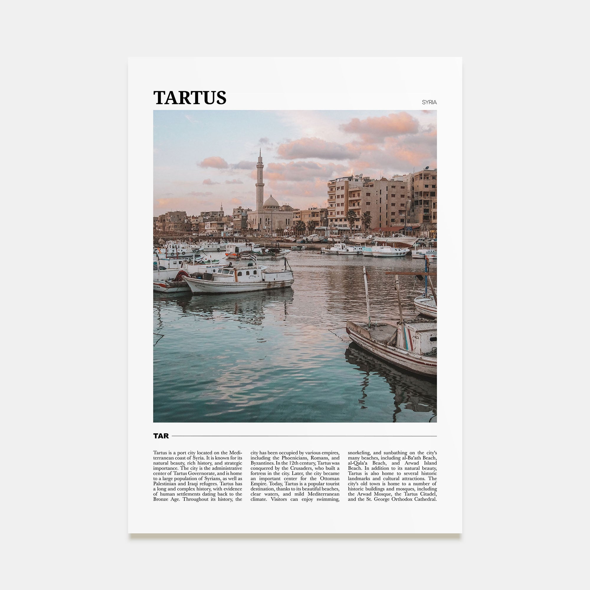 Tartus Travel Color Poster