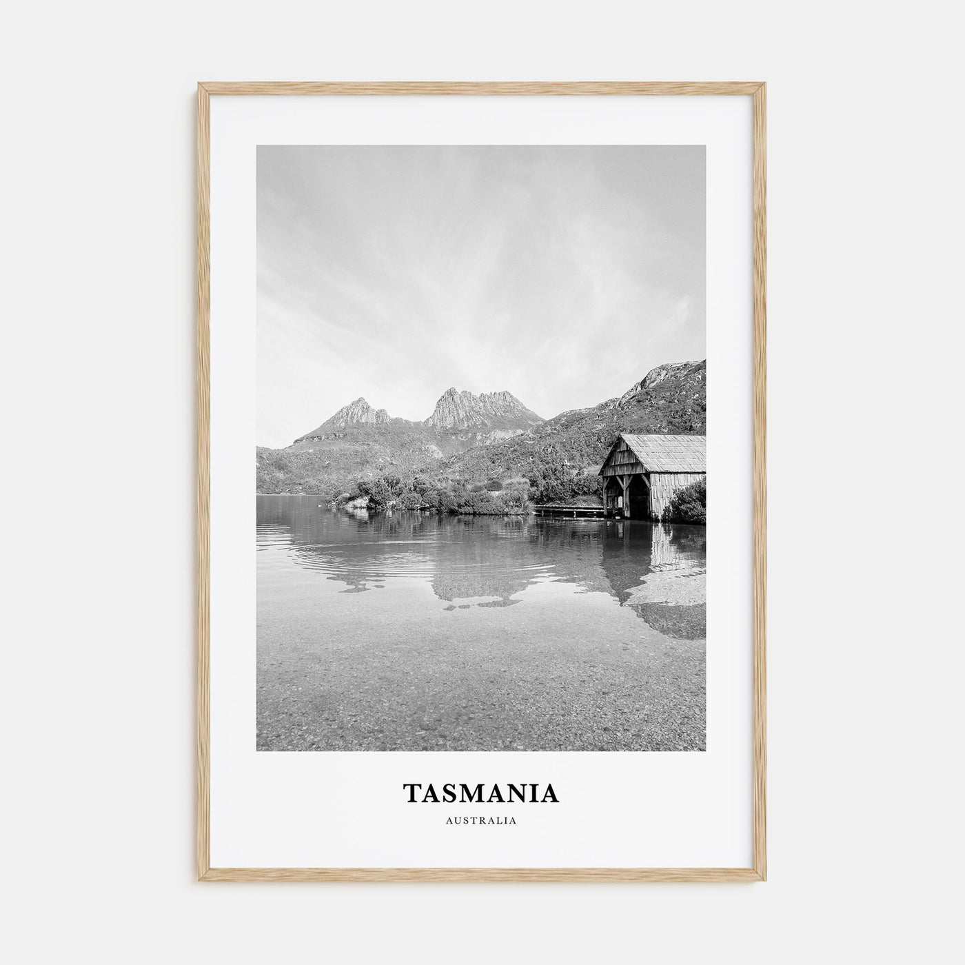Tasmania Portrait B&W No 1 Poster