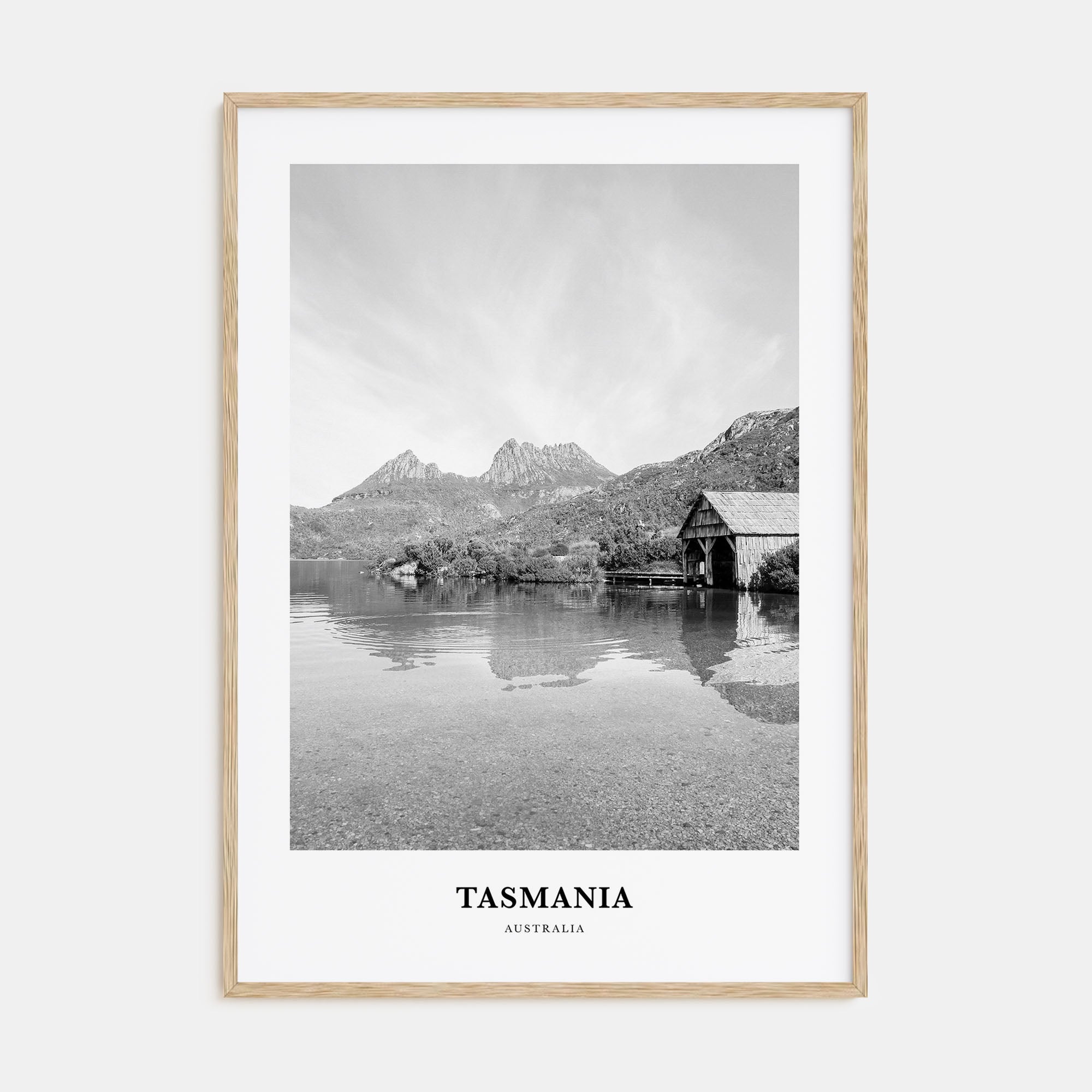 Tasmania Portrait B&W No 1 Poster