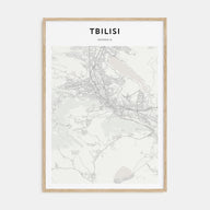Tbilisi Map Portrait Poster