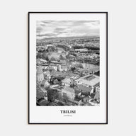 Tbilisi Portrait B&W Poster
