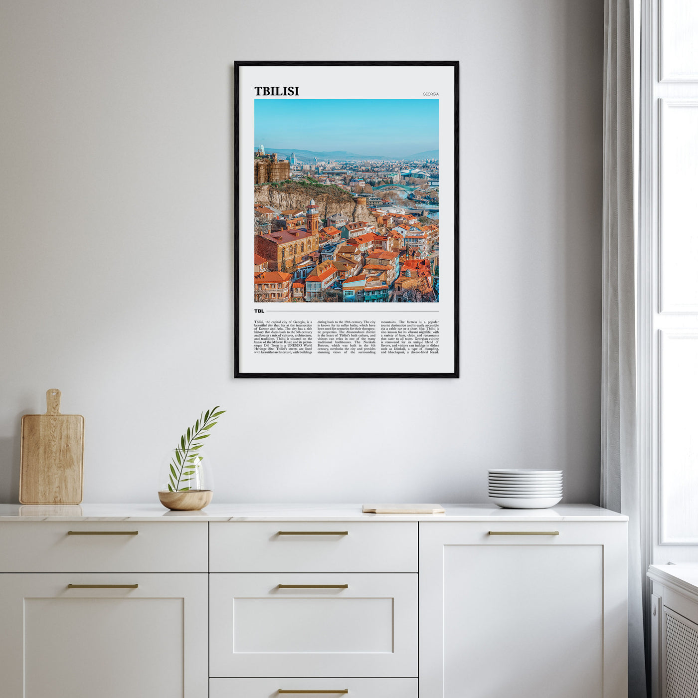 Tbilisi Travel Color Poster