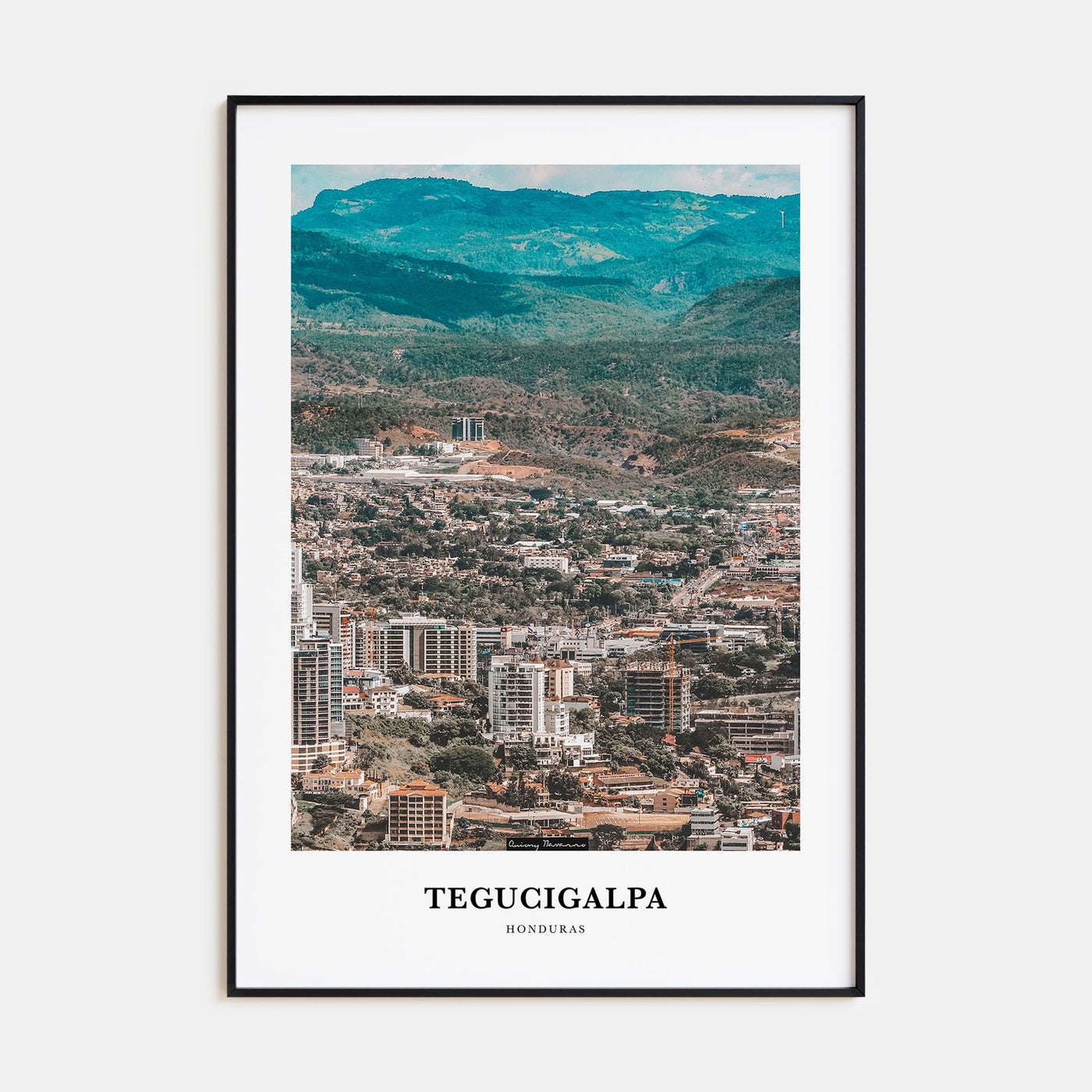 Tegucigalpa Portrait Color Poster