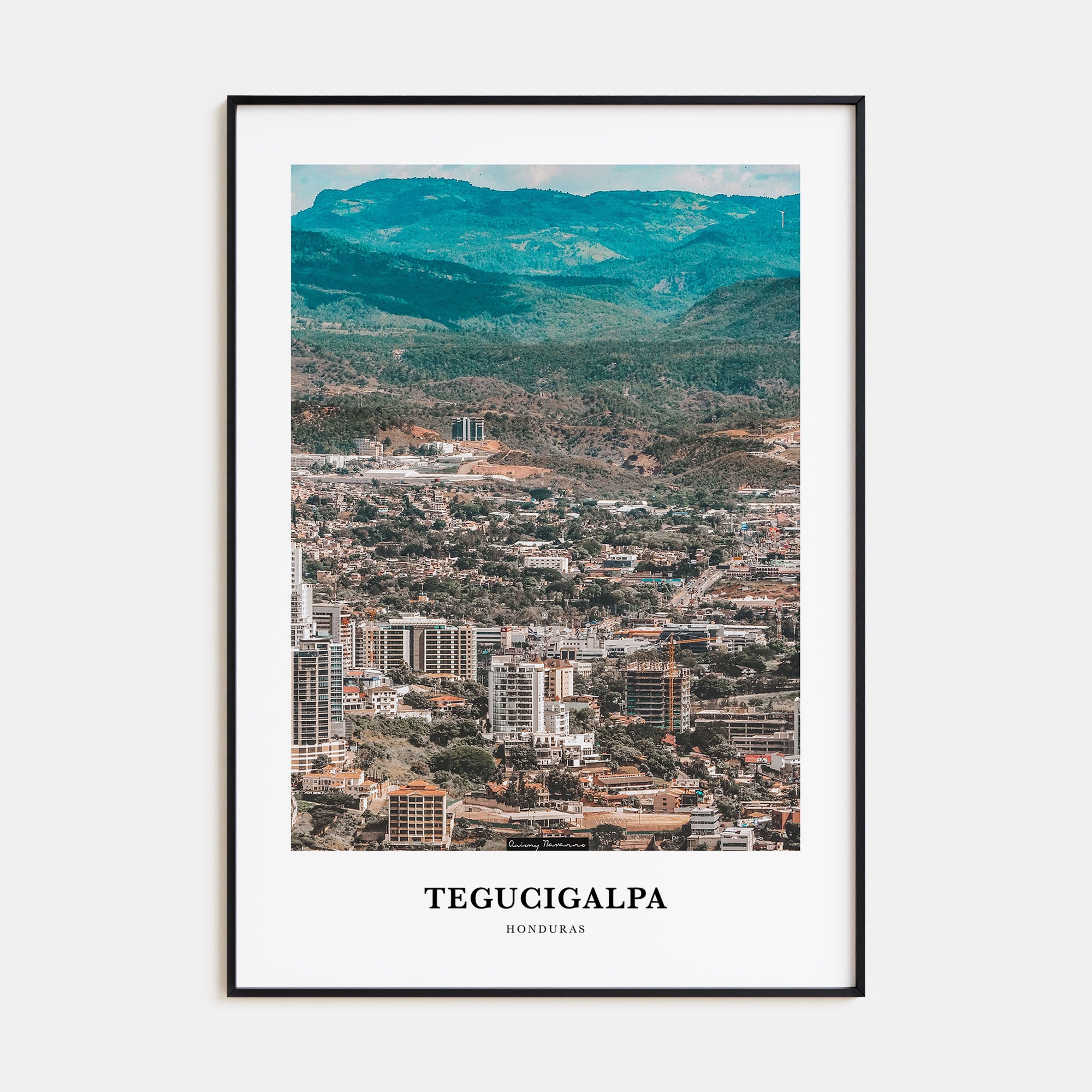 Tegucigalpa Portrait Color Poster