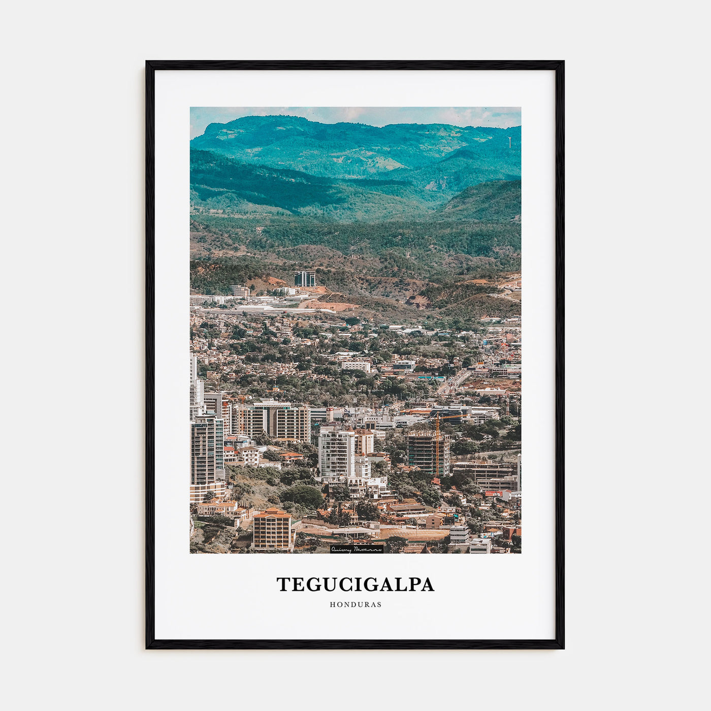 Tegucigalpa Portrait Color Poster