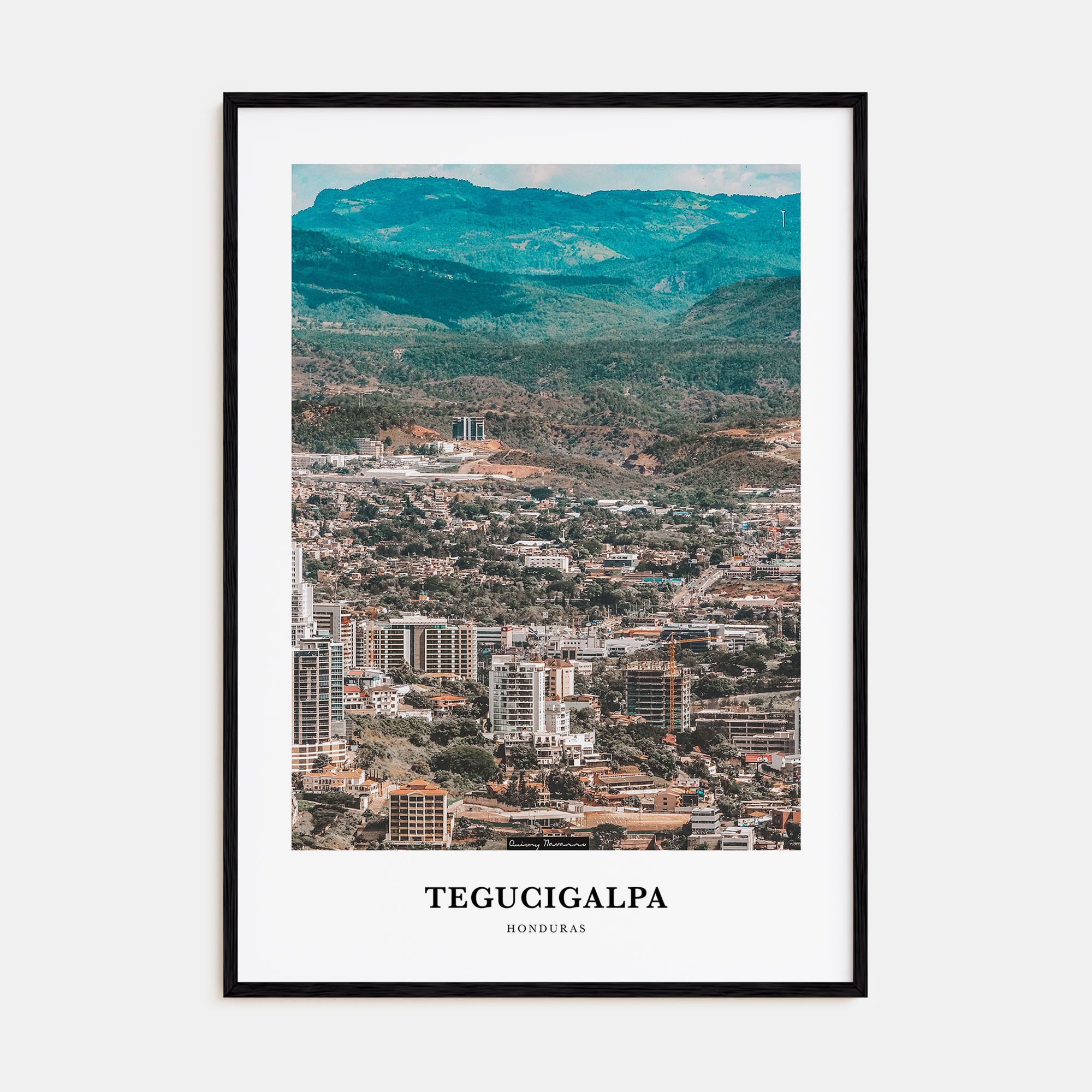 Tegucigalpa Portrait Color Poster