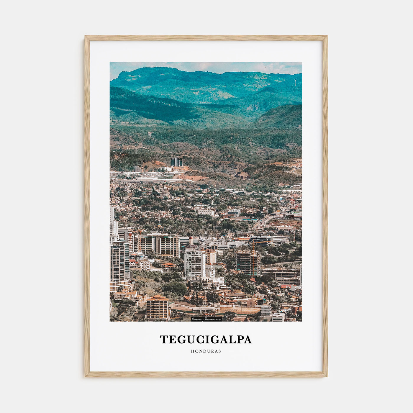 Tegucigalpa Portrait Color Poster