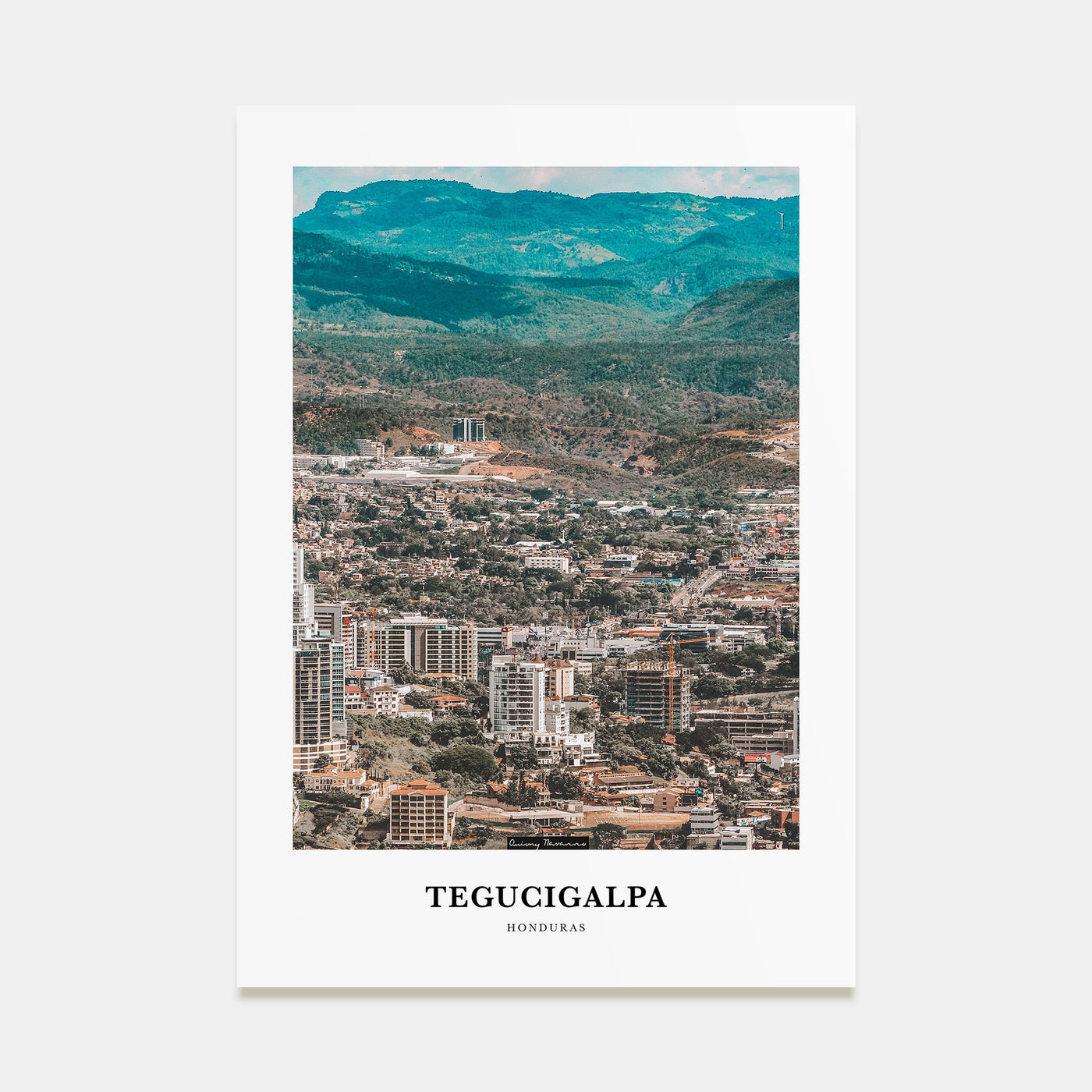 Tegucigalpa Portrait Color Poster