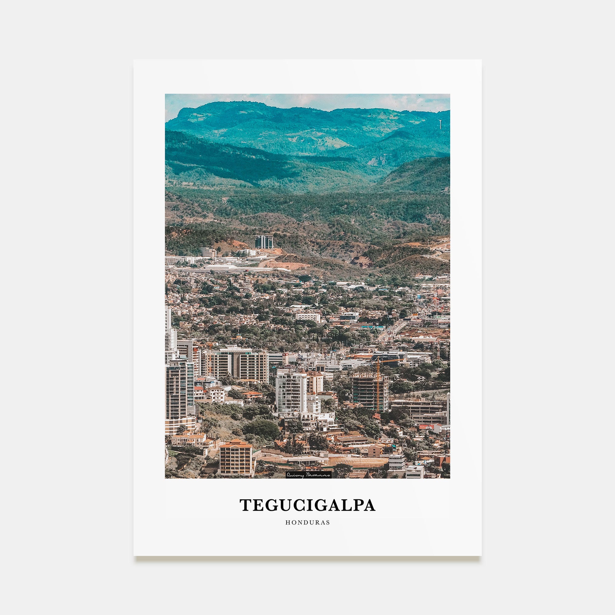 Tegucigalpa Portrait Color Poster