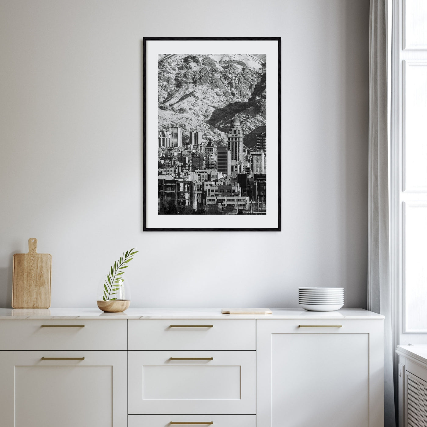Tehran Photo B&W Poster