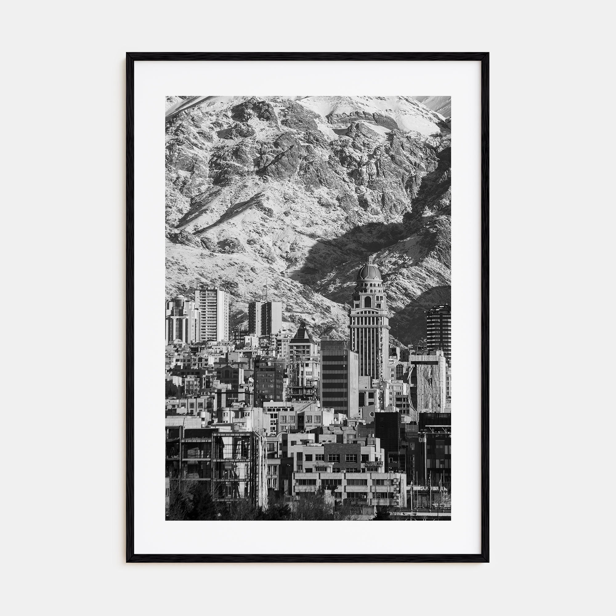 Tehran Photo B&W Poster