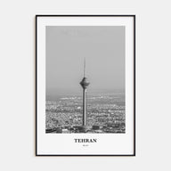 Tehran Portrait B&W Poster