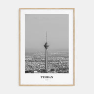 Tehran Portrait B&W Poster