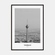 Tehran Portrait B&W Poster
