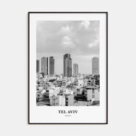 Tel Aviv Portrait B&W No 2 Poster
