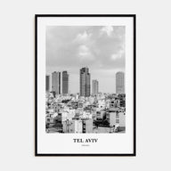 Tel Aviv Portrait B&W No 2 Poster