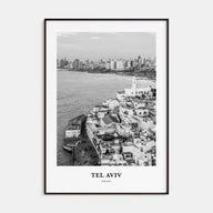Tel Aviv Portrait B&W No 3 Poster