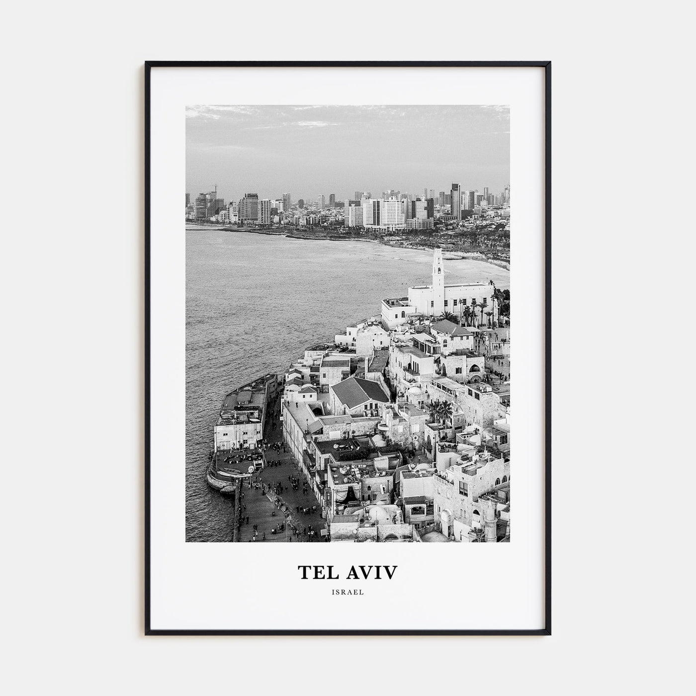 Tel Aviv Portrait B&W No 3 Poster