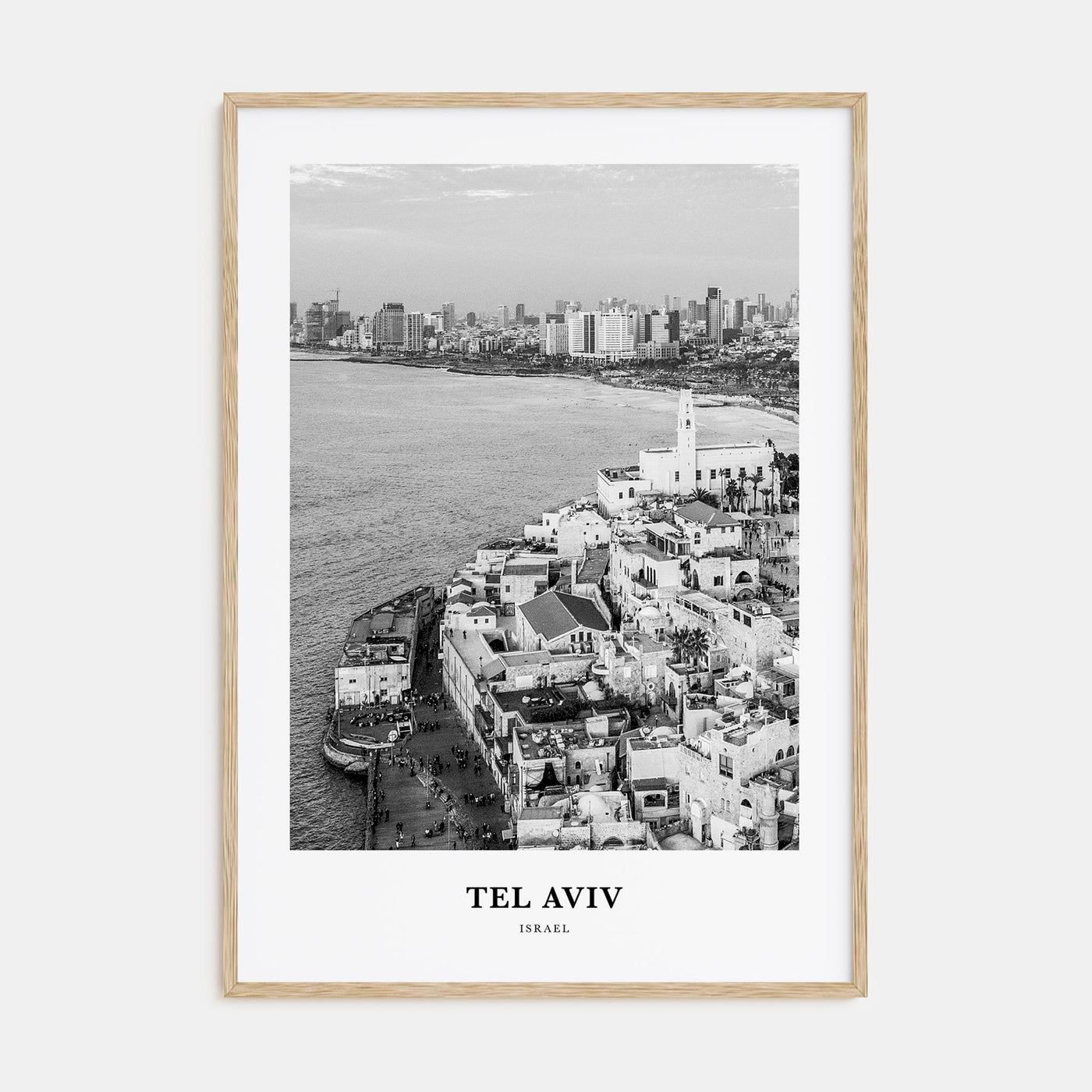 Tel Aviv Portrait B&W No 3 Poster