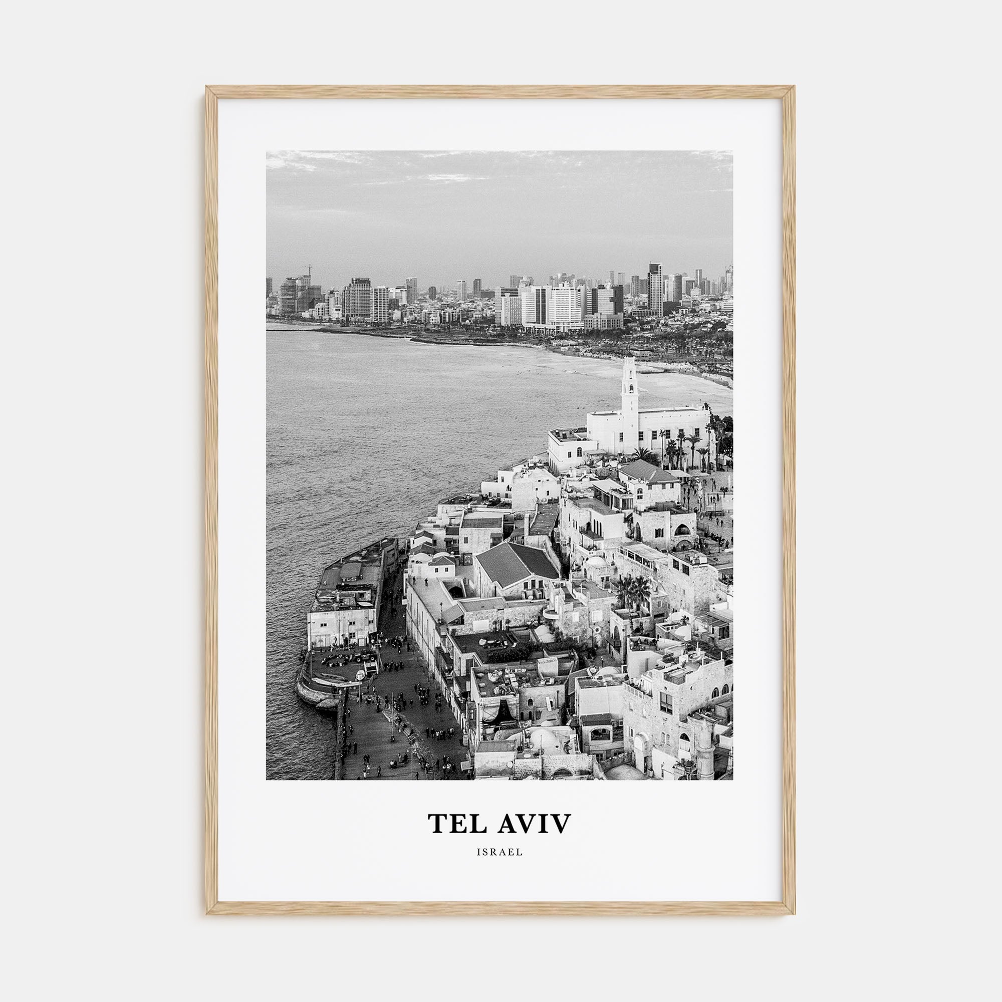 Tel Aviv Portrait B&W No 3 Poster