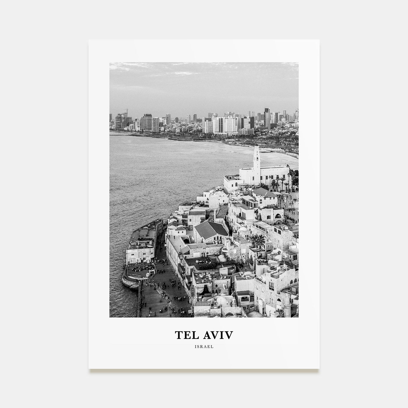 Tel Aviv Portrait B&W No 3 Poster
