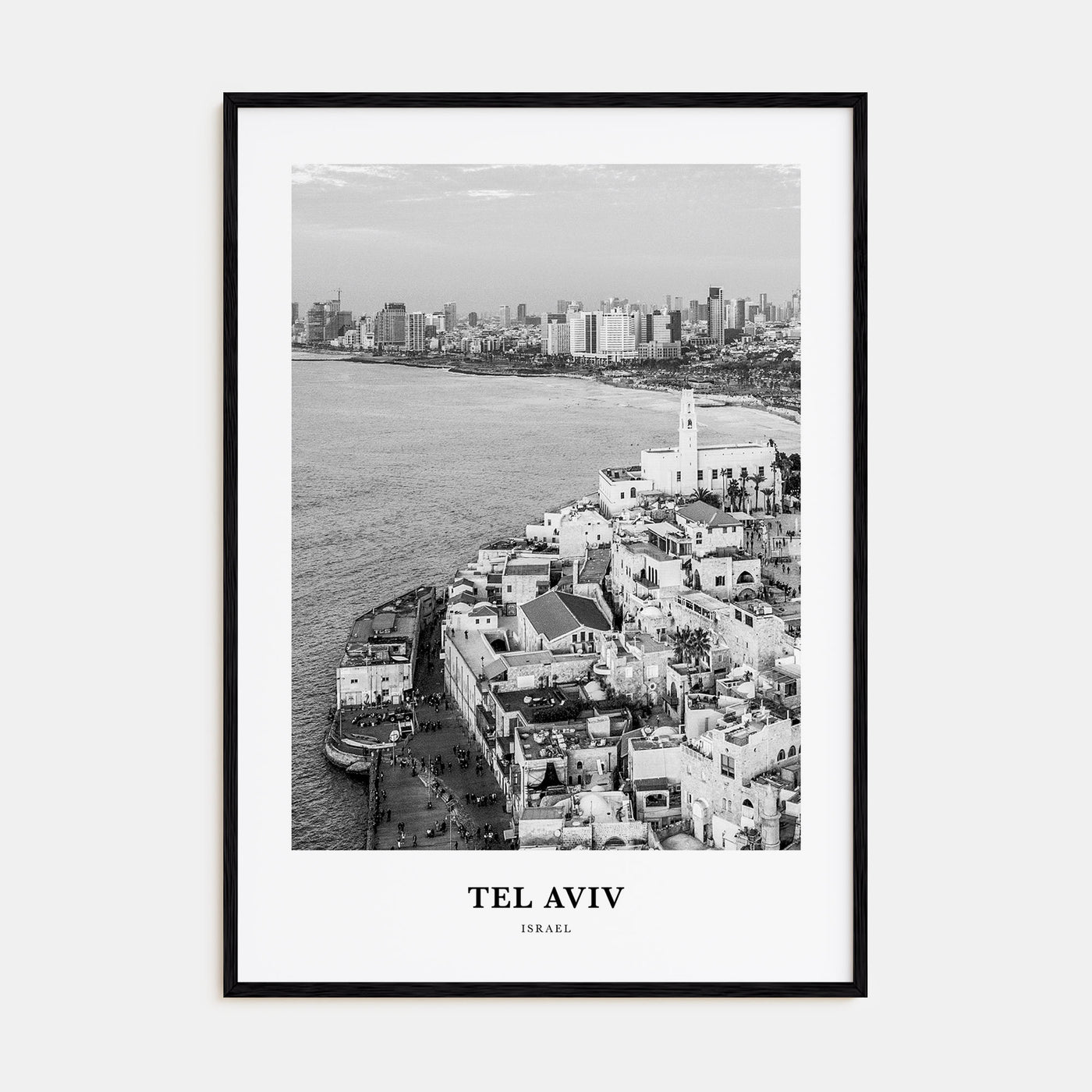 Tel Aviv Portrait B&W No 3 Poster