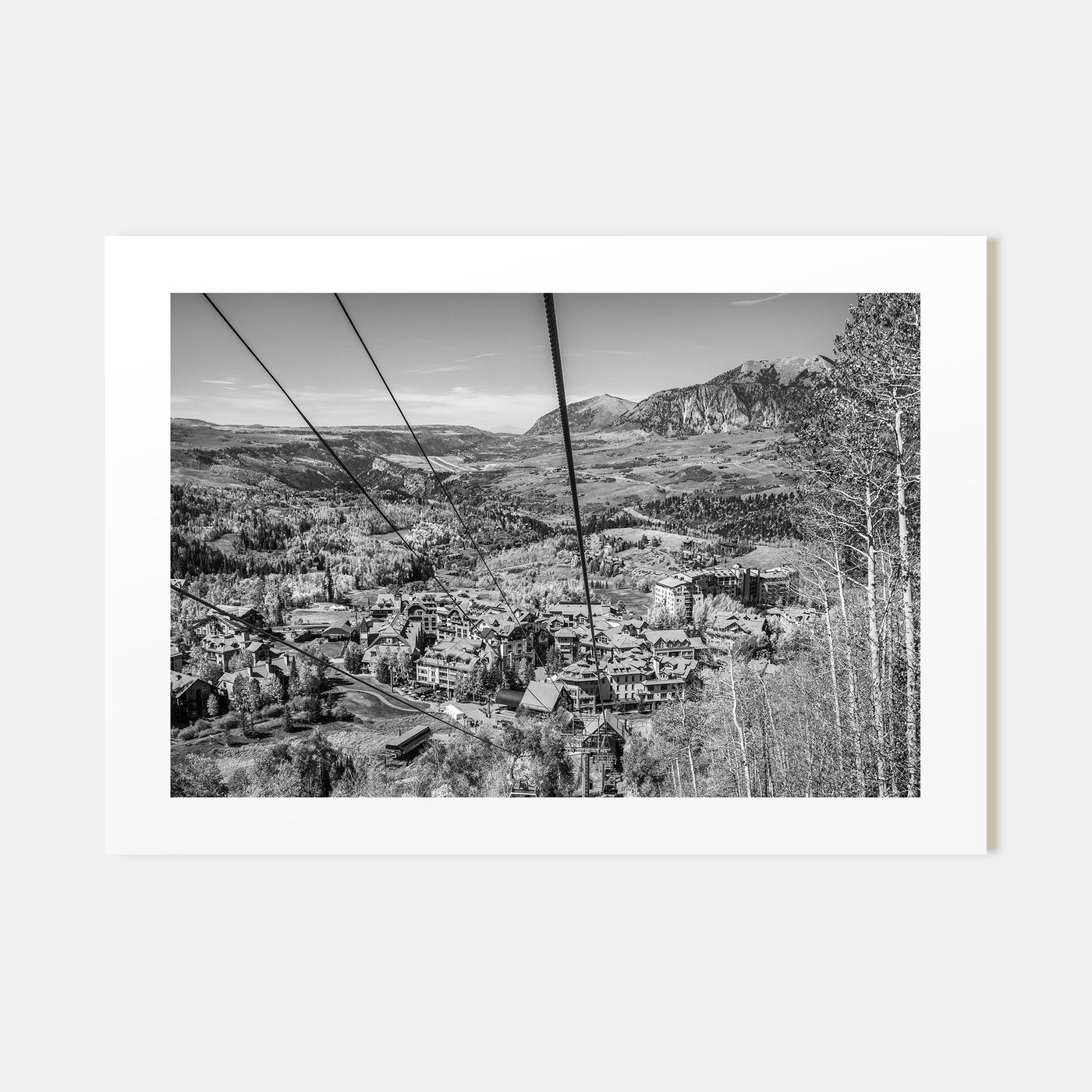 Telluride Landscape B&W Poster