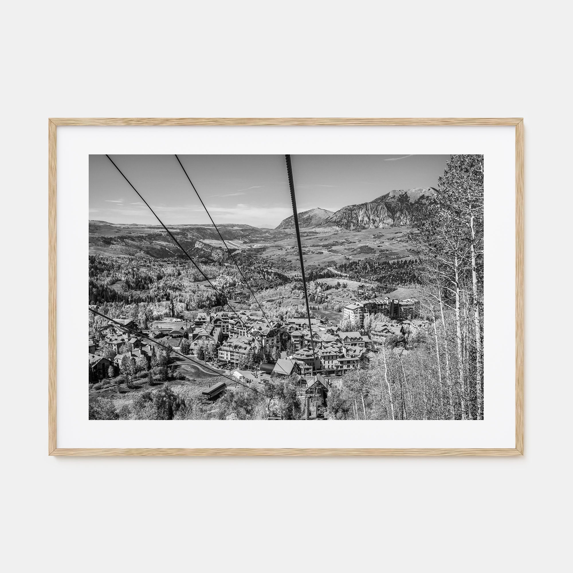 Telluride Landscape B&W Poster