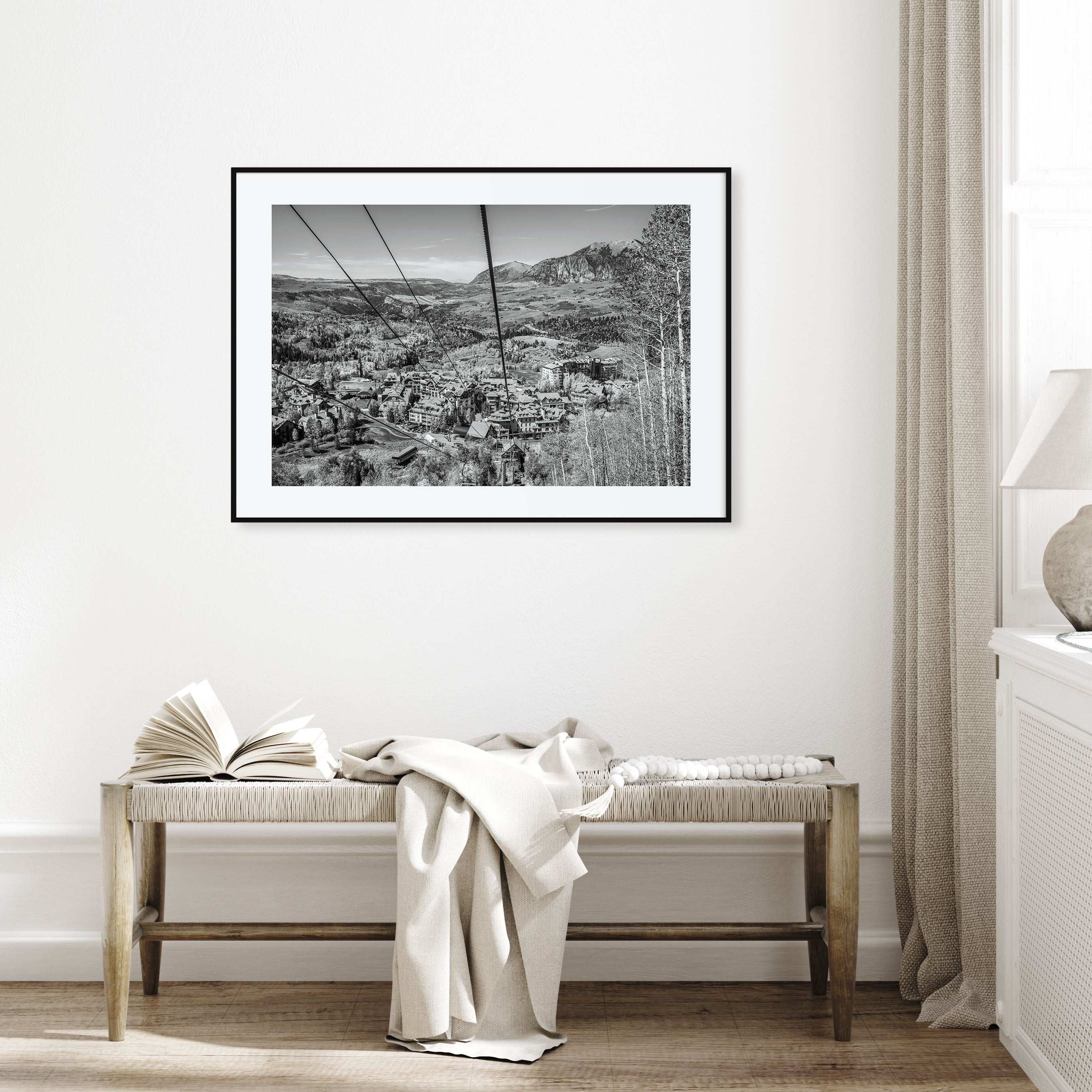 Telluride Landscape B&W Poster