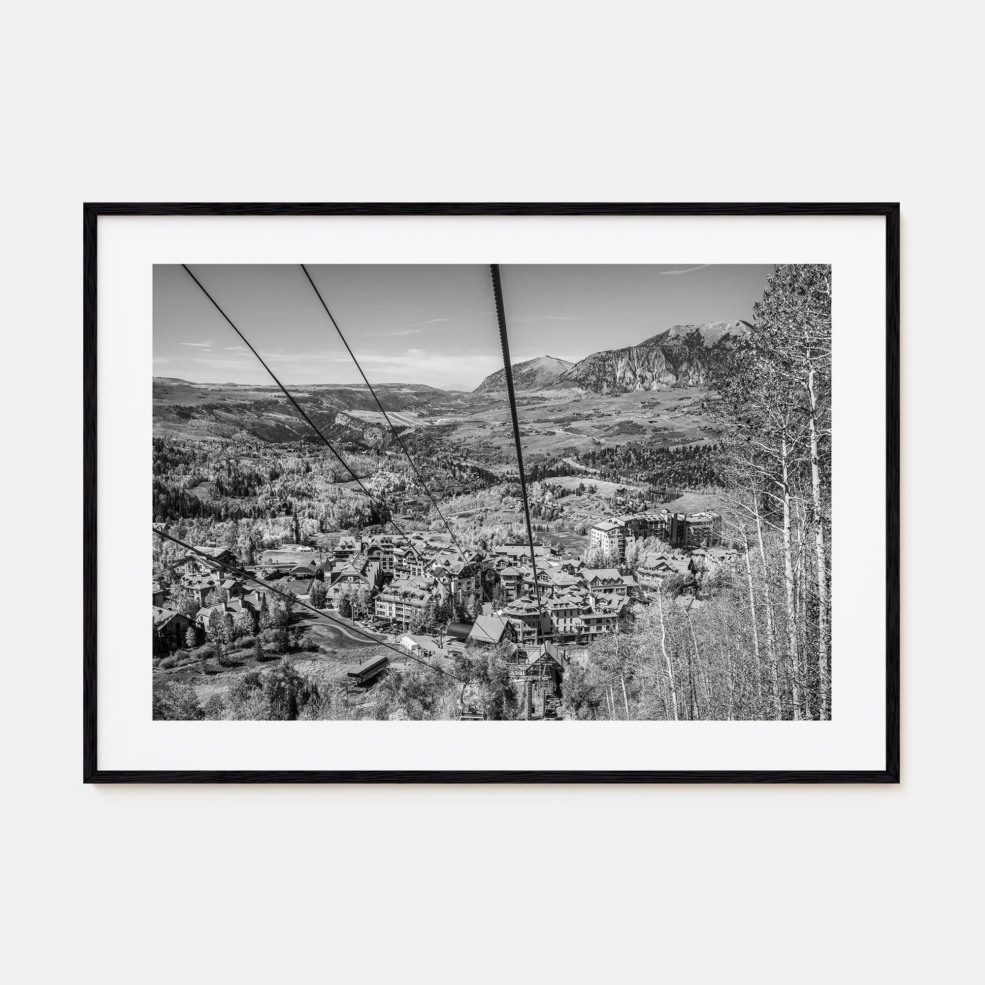 Telluride Landscape B&W Poster