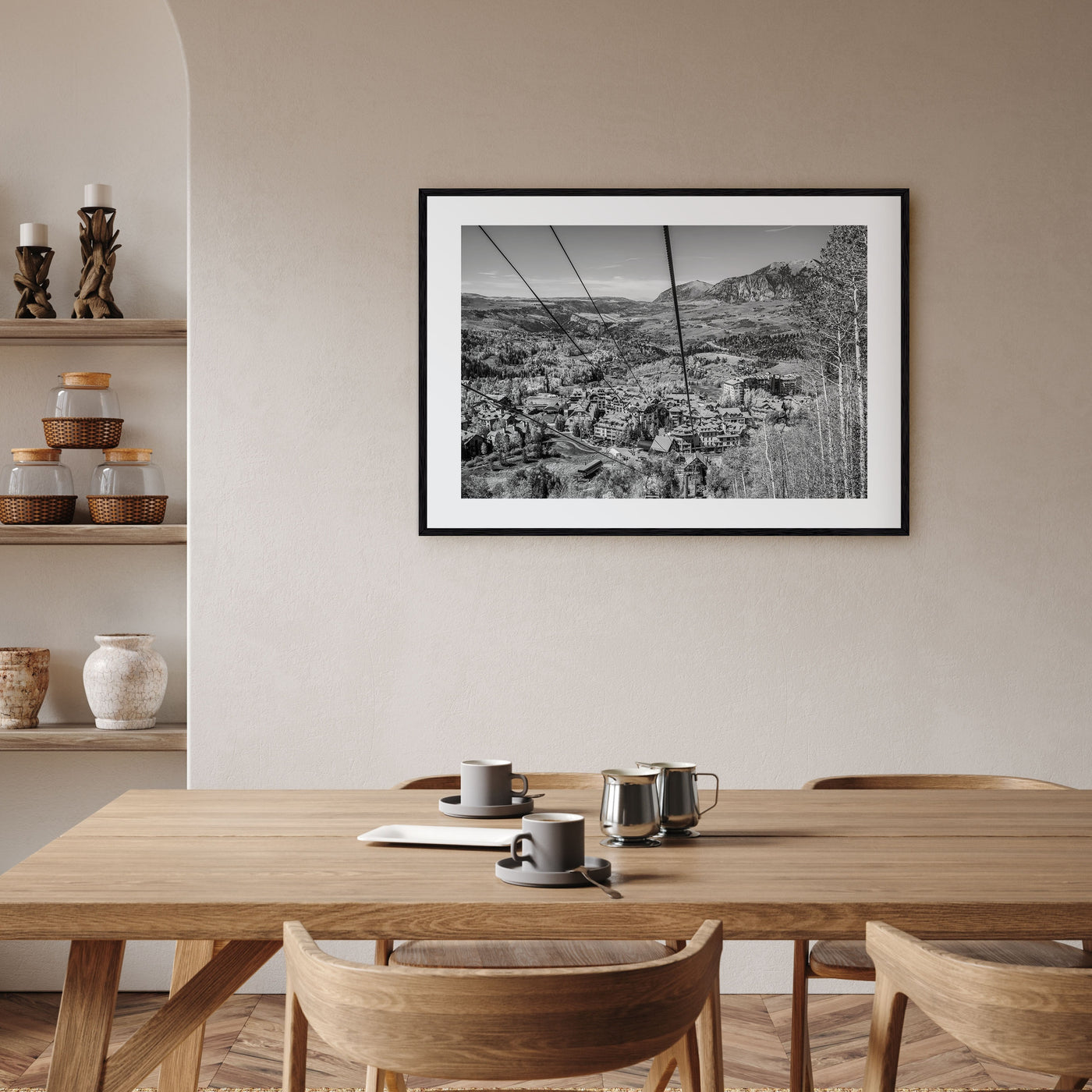 Telluride Landscape B&W Poster