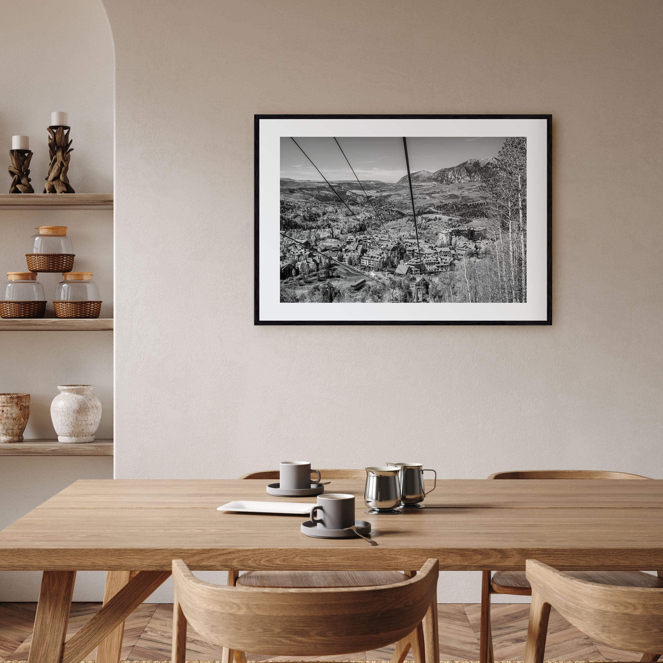 Telluride Landscape B&W Poster