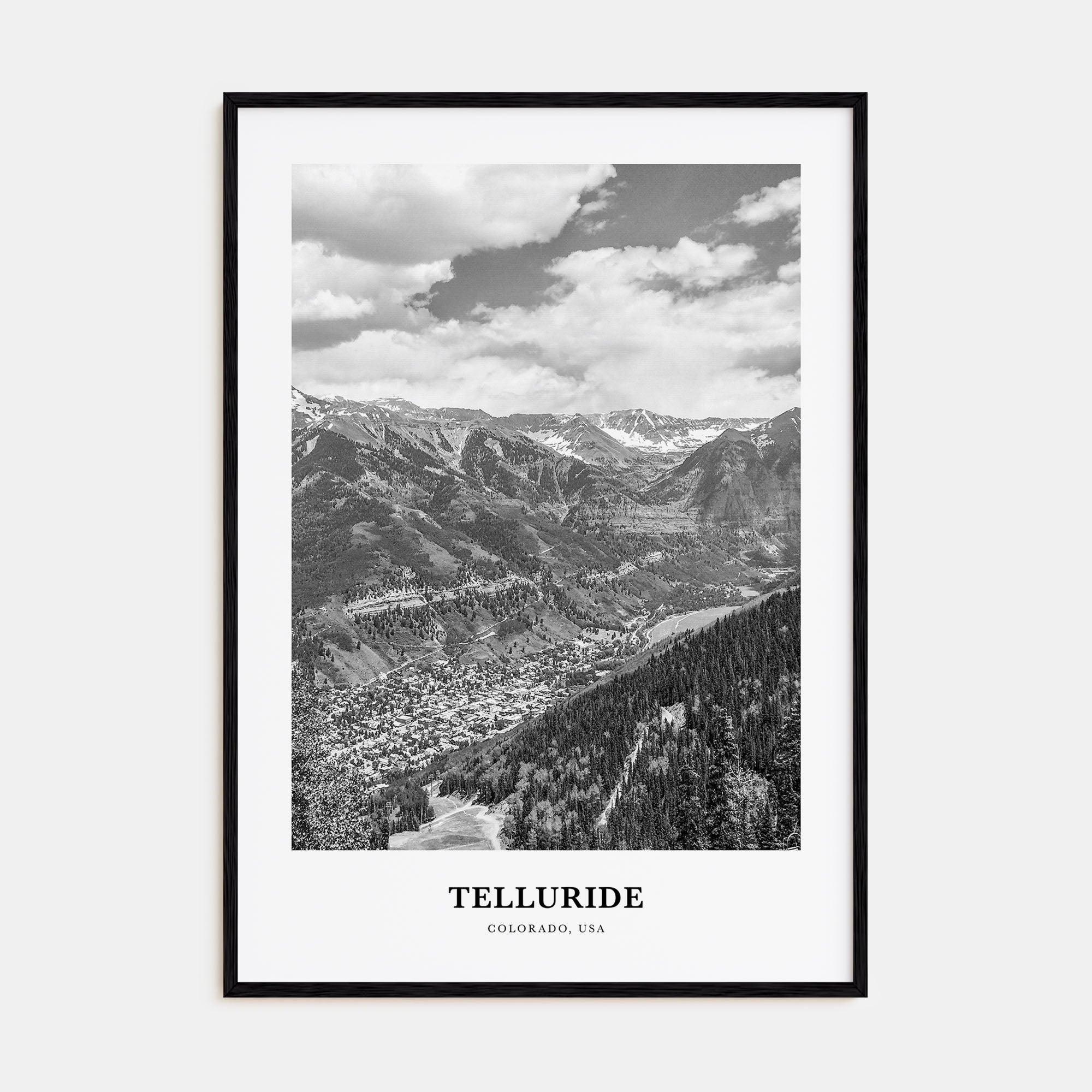 Telluride Portrait B&W No 2 Poster