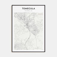 Temecula Map Portrait Poster