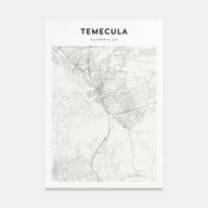 Temecula Map Portrait Poster