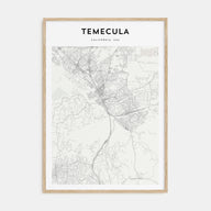 Temecula Map Portrait Poster